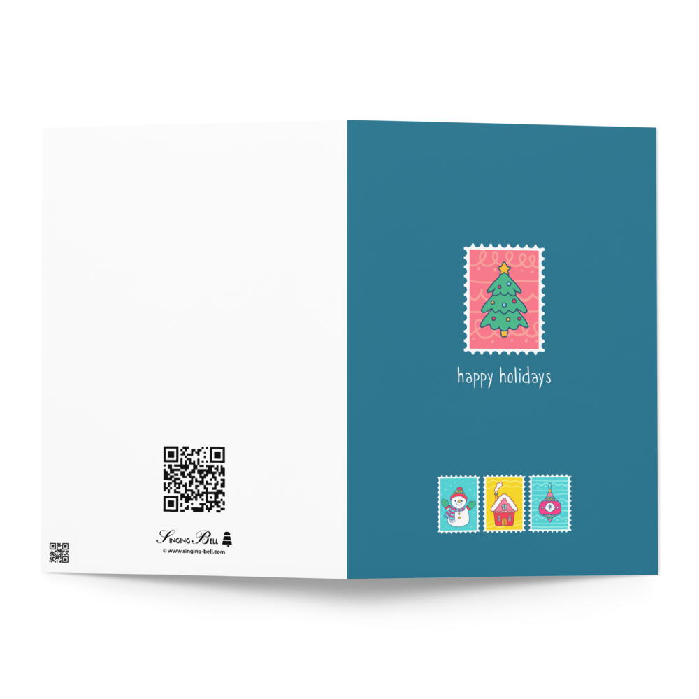 Postcards from the Land of Christmas - Happy Holidays Note Card
