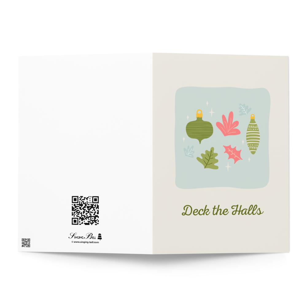 Deck the Halls - A Greeting Card About Christmas Spirit