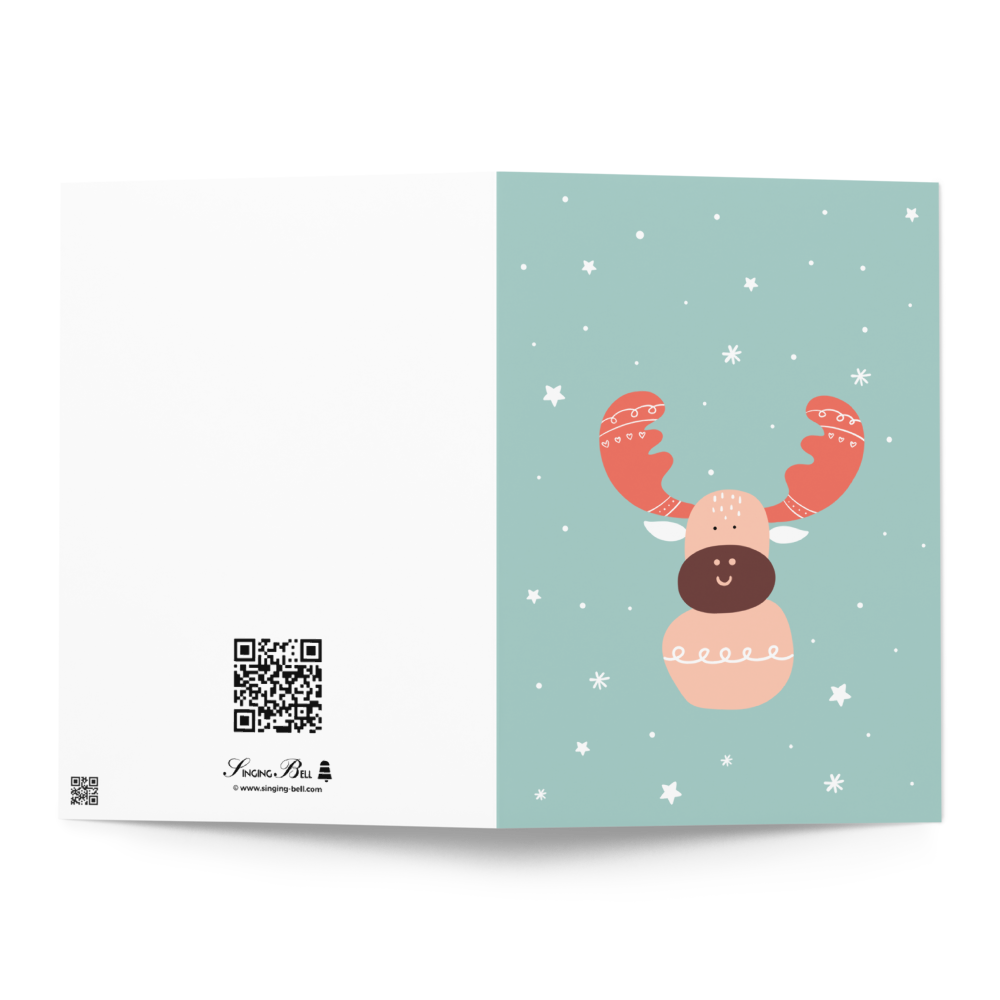 Cutest Reindeer Wishing you Happy Holidays Card