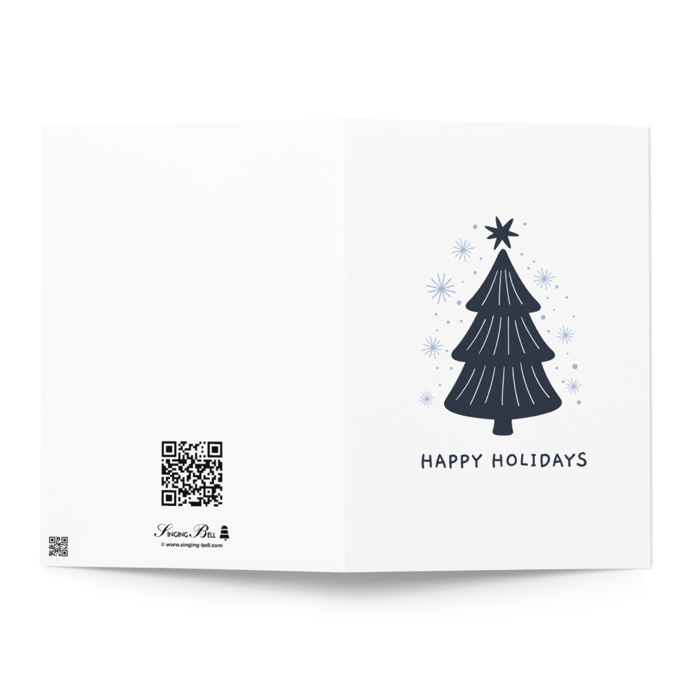 Happy Holidays - Stylish Christmas Card with Elegant Minimalism