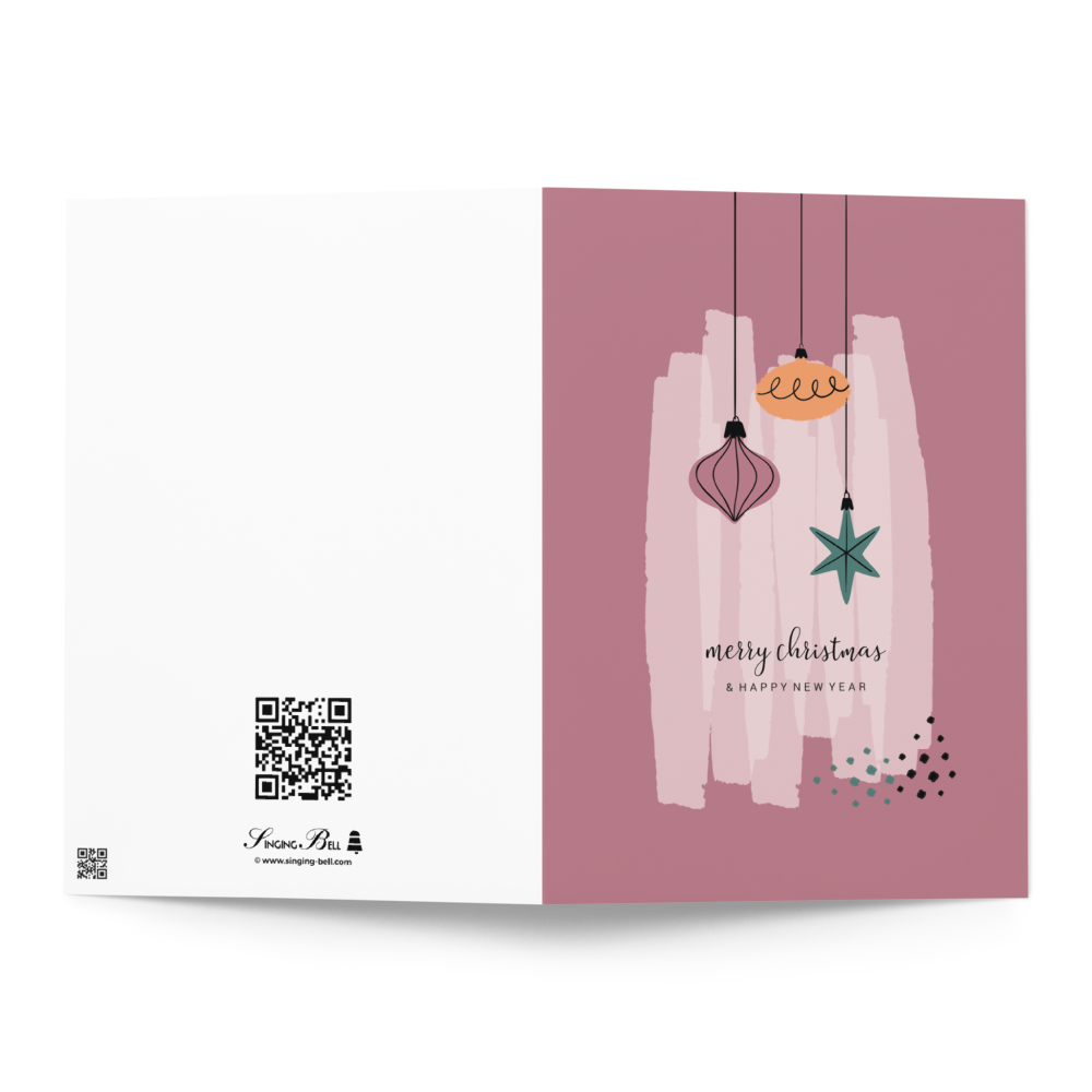 Merry Christmas and Happy New Year - A Warm Christmas Note Card