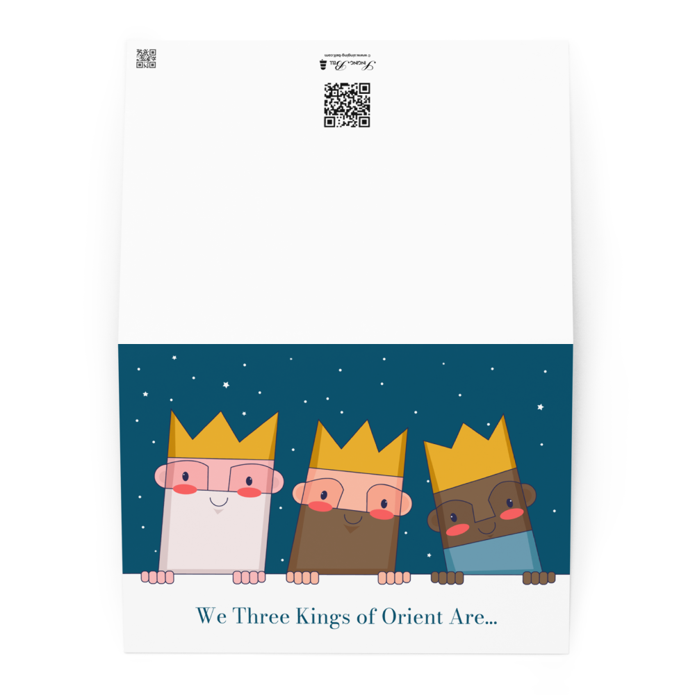 We Three Kings of Orient Are... - Funny Christmas Card for Kids
