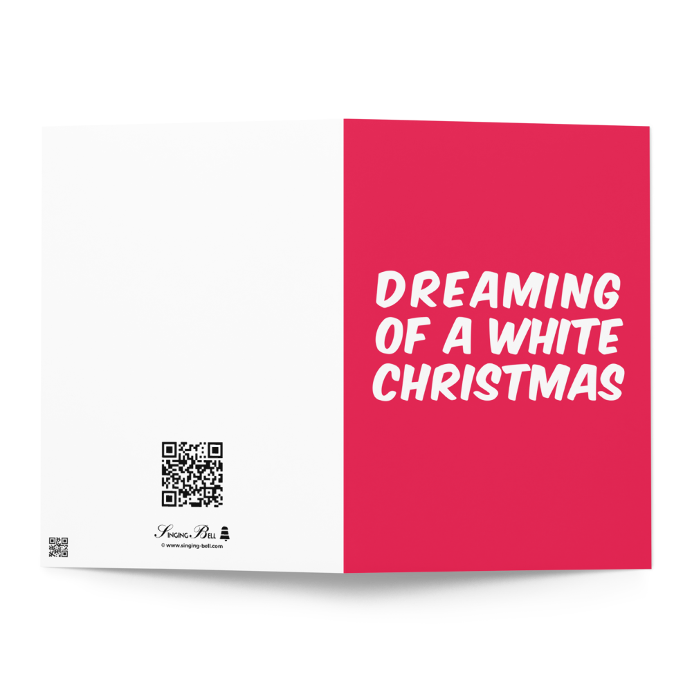 Dreaming of a White (Whipped Cream) Christmas? - Funny Christmas Card for Kids