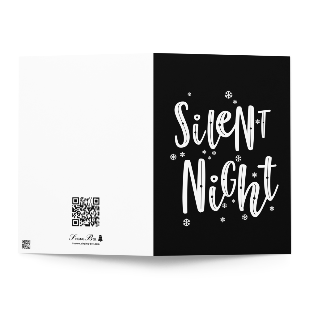 Silent Night, usually a Holy Night, too! - Funny Christmas Card for Kids