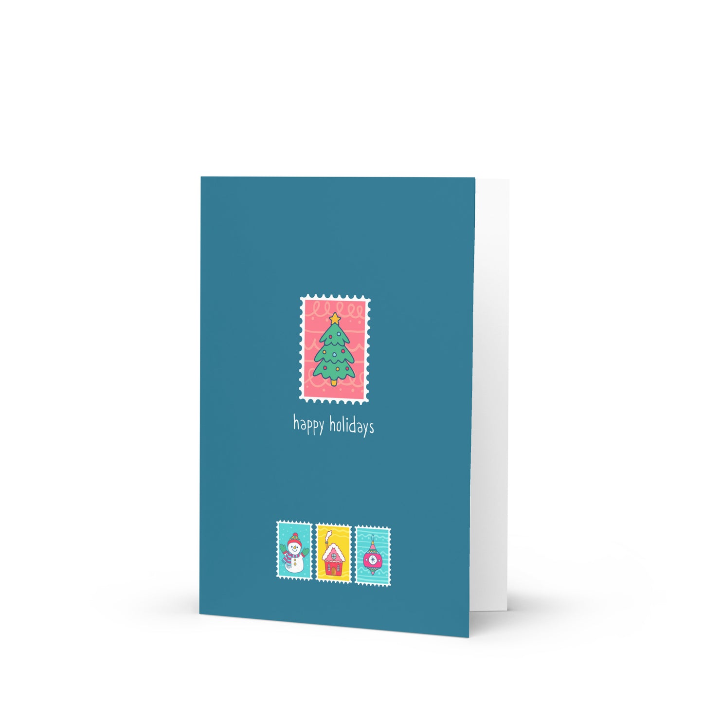 Postcards from the Land of Christmas - Happy Holidays Note Card