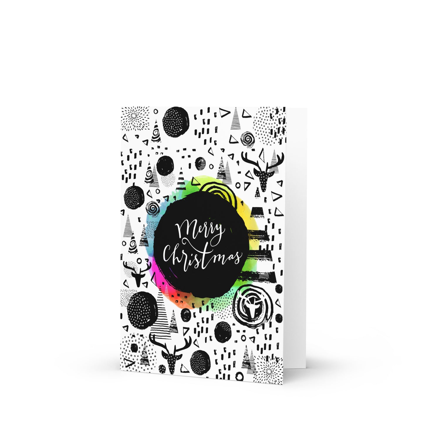 Merry Christmas - Holiday Greeting Card with Adventurous Festive Design