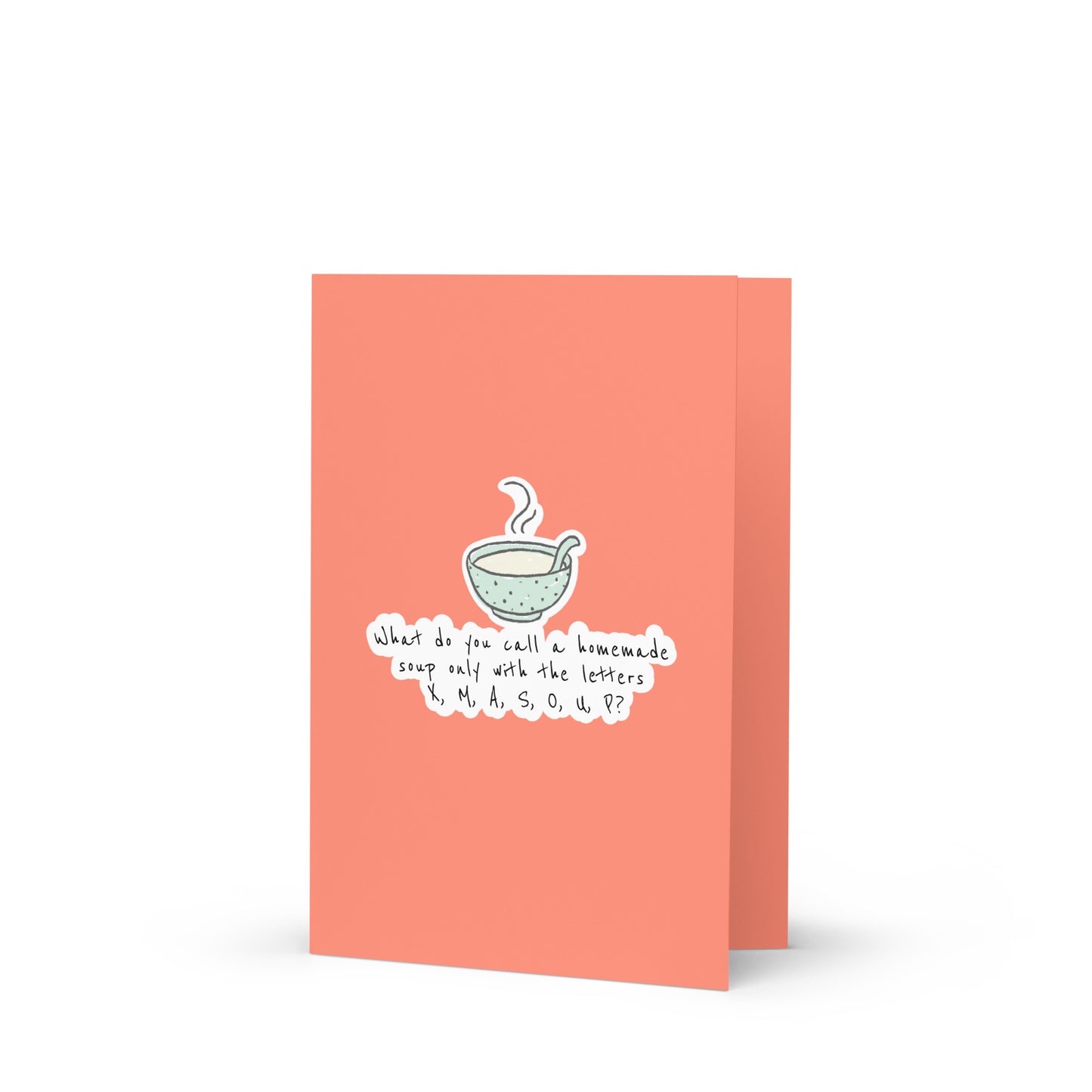 An Elf-phabet soup for Happy Holidays - Funny Christmas Joke Card for Kids