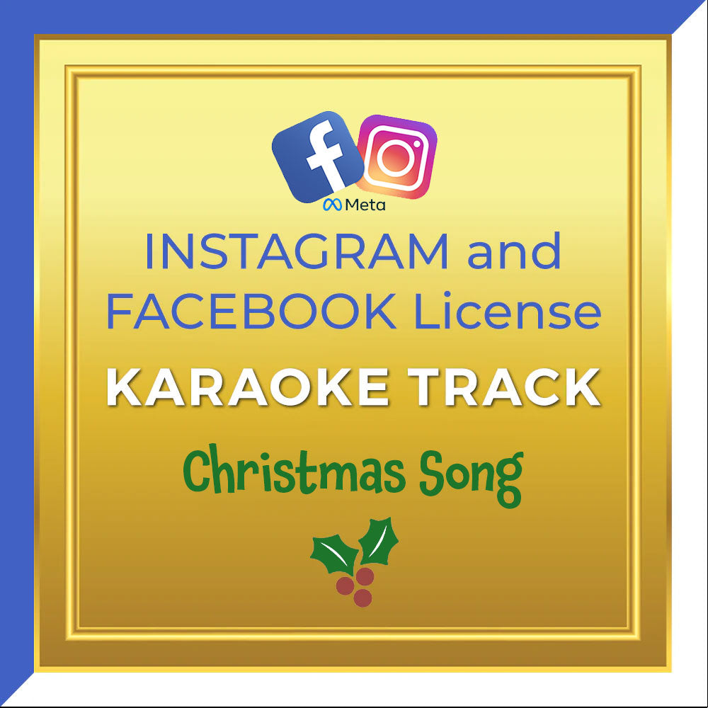 Instagram / Facebook Music License for Christmas Song (instrumental / karaoke)