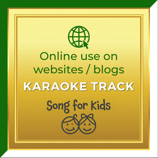 Music License for Kids Song - Online use on websites only (instrumental / karaoke)