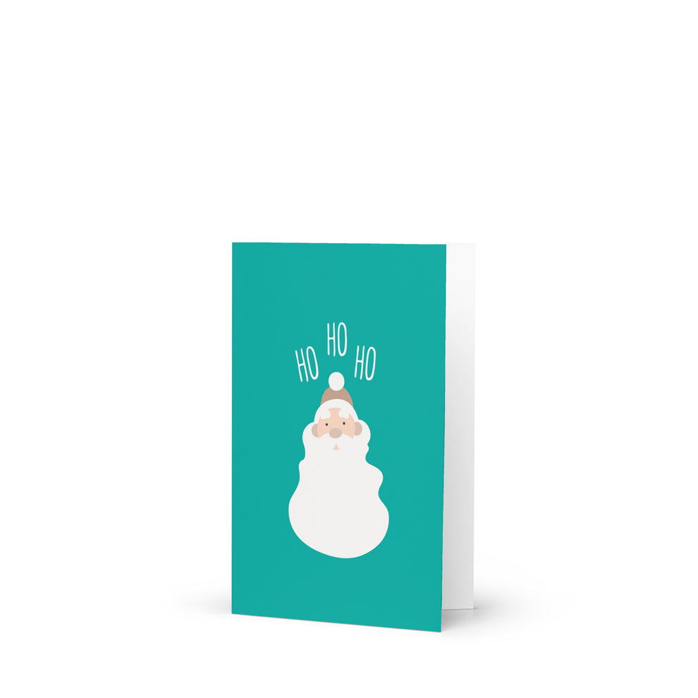 Santa Claus Goes Ho Ho Ho - Cute Christmas Note Card – Singing Bell Store