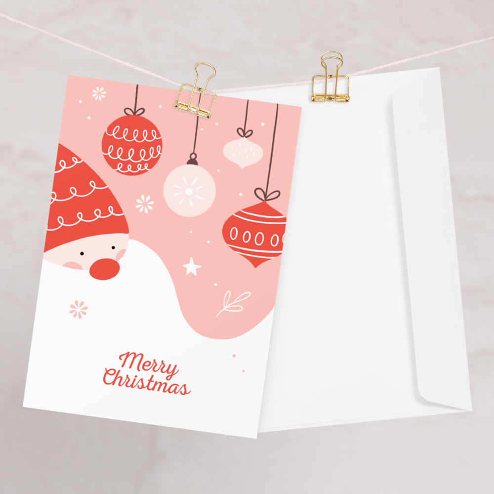 Merry Christmas and the Beard of Santa - Cute Christmas Card