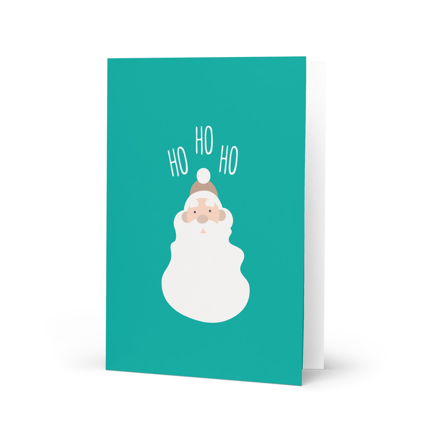 Santa Claus Goes Ho Ho Ho - Cute Christmas Note Card
