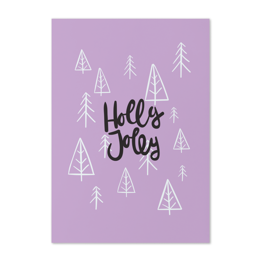 Holly Jolly Xmas - Christmas Card to Wish Happy Holidays