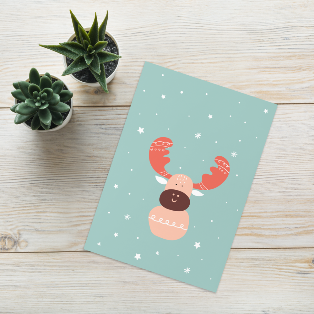 Cutest Reindeer Wishing you Happy Holidays Card