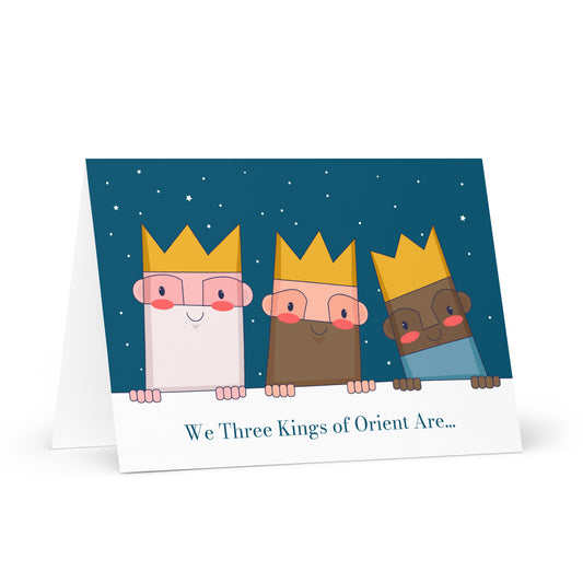 We Three Kings of Orient Are... - Funny Christmas Card for Kids