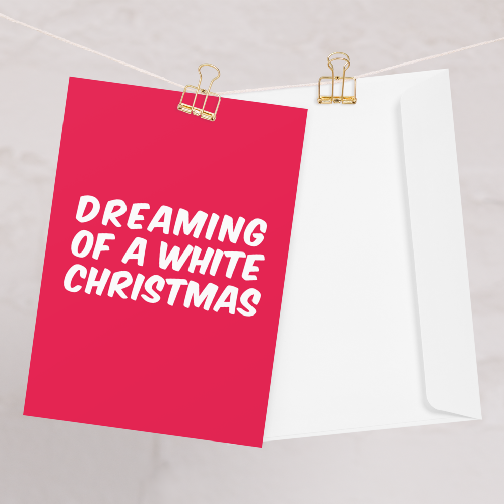 Dreaming of a White (Whipped Cream) Christmas? - Funny Christmas Card for Kids