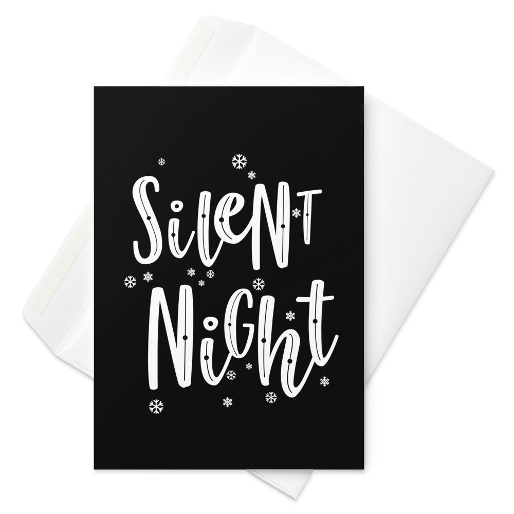 Silent Night, usually a Holy Night, too! - Funny Christmas Card for Kids