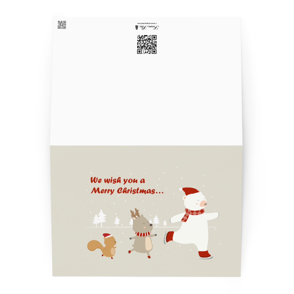 We Wish You a Merry Christmas - Funny Holiday Card for Kids